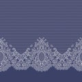 Vector Lace Ribbon Seamless Pattern. Royalty Free Stock Photo